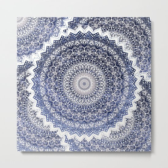 COLD WINTER MANDALAS Metal Print