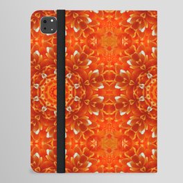 Orange Petals Kaleidoscope iPad Folio Case