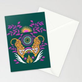 Double Tigers Stationery Card