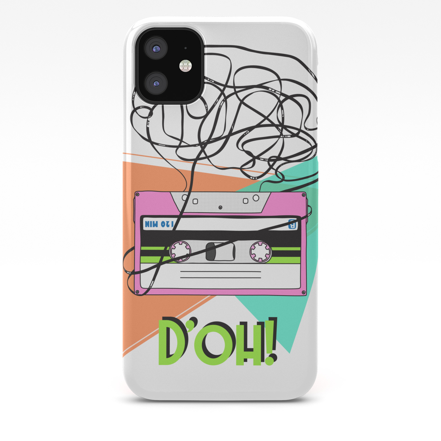 90s And 80s Messy Meme Of Cassette Tape Iphone Case By Kannorasie