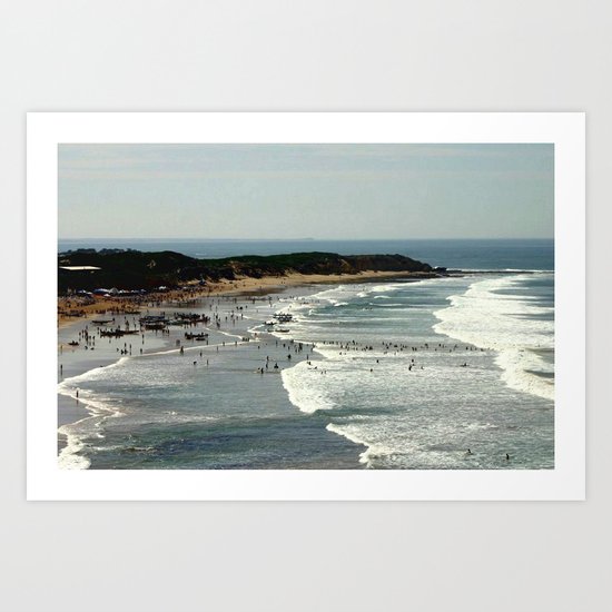 Torquay Heads - Rowing Regatta - Australia Art Print