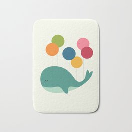 Dream Walker Bath Mat | Graphicdesign, Fun, Happy, Design, Whale, Lovely, Illustration, Cute, Children, Digital 