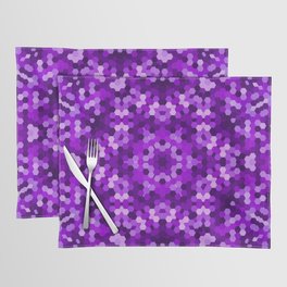 Purple Kaleidoscope Hexagons Placemat