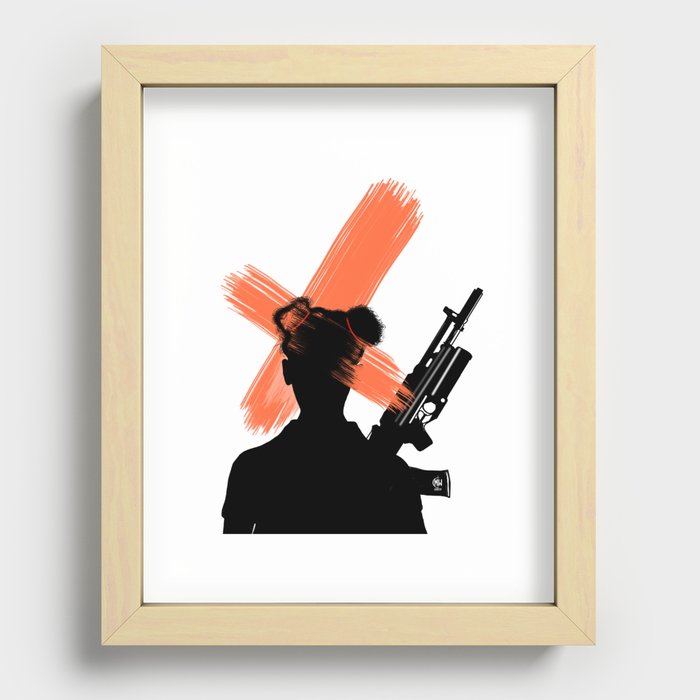 AFRICAN CHILD SOLDIER Recessed Framed Print