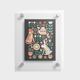 The Mad Tea Party - Spring Night Floating Acrylic Print