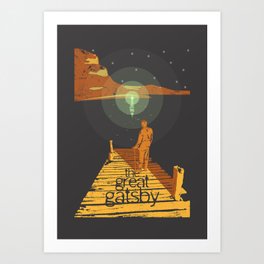 BOOKS Collection: The Great Gatsby Art Print