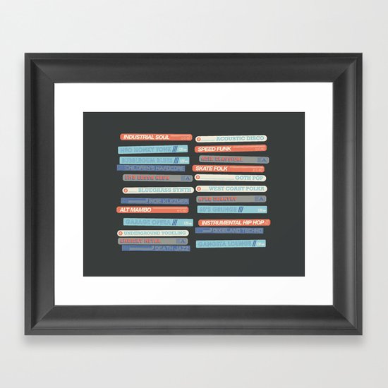 Music Snob Framed Art Print