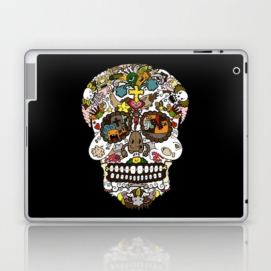El dia de los muertos (Skull) Laptop & iPad Skin