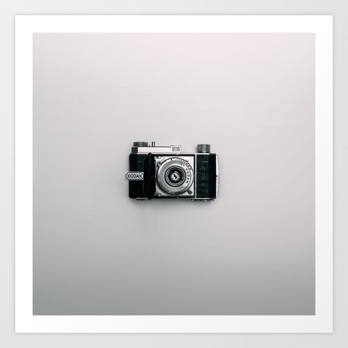 Black White Abstract Society6 Camera Art Print By