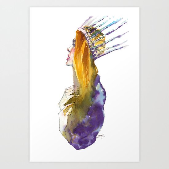Fashion - Ice Queen Art Print