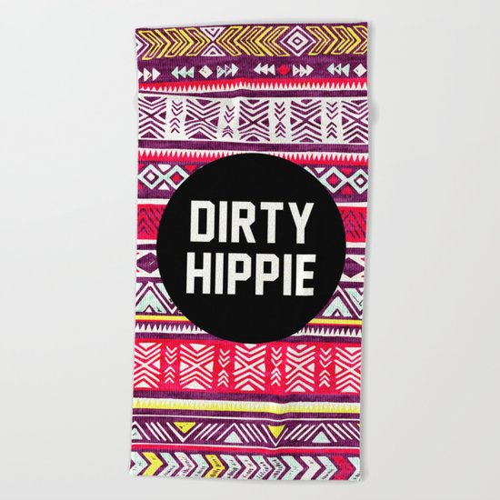 Dirty Hippie Beach Towel
