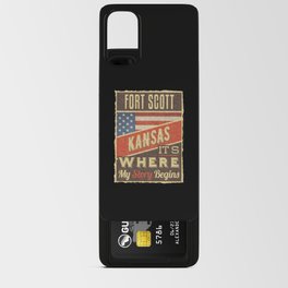 Fort Scott Kansas Android Card Case | Fort Scott Kansas, Fort Scott, Usa Flag, Usa Flag Vintage, America, American Flag, Kansas State, Fort Scott City, Kansas, Graphicdesign 