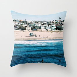 Manhattan Beach, L.A. Throw Pillow
