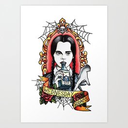 Wednesday Addams Art Prints to Match Any Home's Decor | Society6