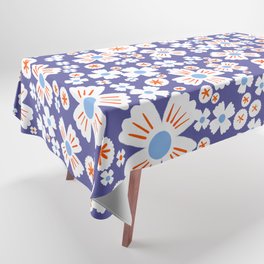 Modern Daisy Floral in  Tablecloth