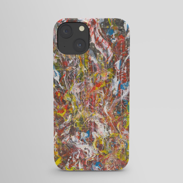 Abstract expressionist painting iPhone Case