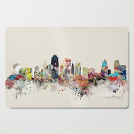 kansas city skyline Cutting Board