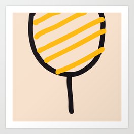 Bee, Tennis Racket, TV Antenna... Art Print | Graphic Design, Vector, Funny, Abstract 