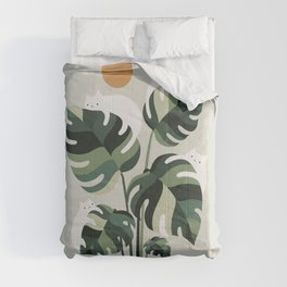 Cat and Plant 11 Comforter