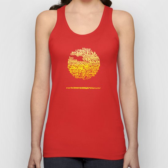Sun in Different Languages Unisex Tank Top