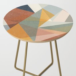 modern triangle mosaic - multi Side Table