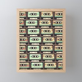 Cassette Tapes Framed Mini Art Print