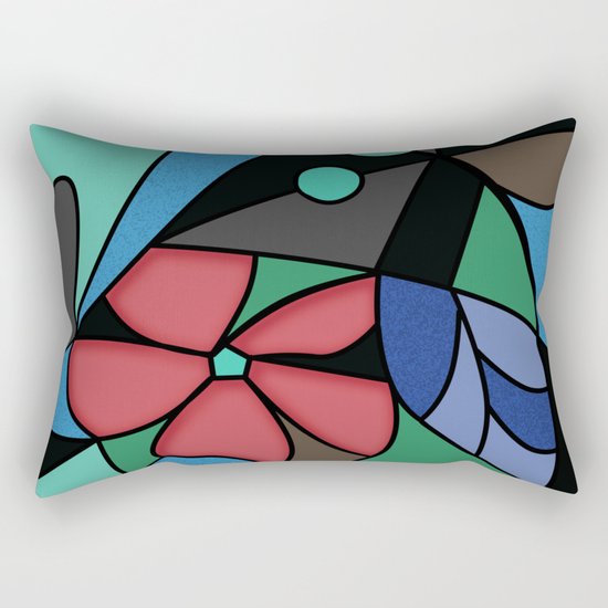 Abstract pattern Mosaic . Rectangular Pillow