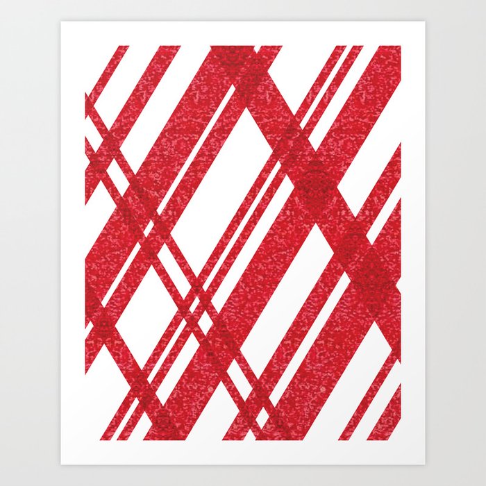Red Stripe Art Print