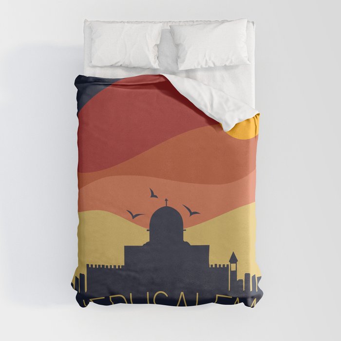 Israel Jerusalem Duvet Cover