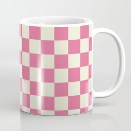 pink chess - pink and white Coffee Mug