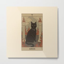 Aries Cat Metal Print
