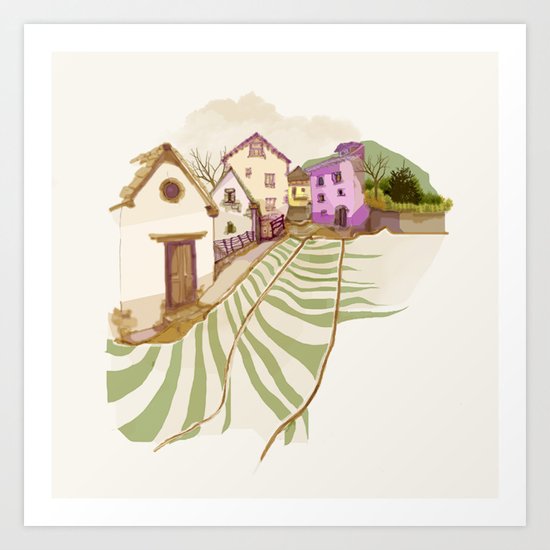 village Art Print