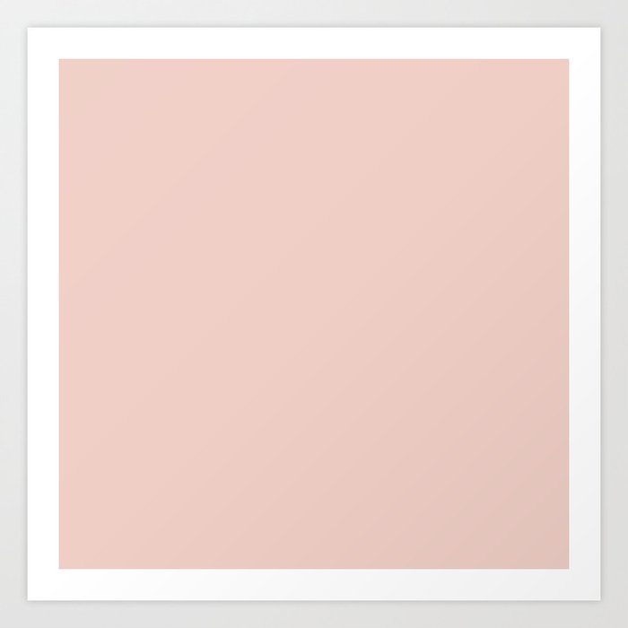 Blush - Solid Color Collection Art Print
