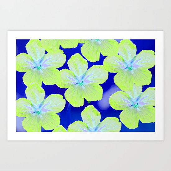 Retro Flowers II Art Print