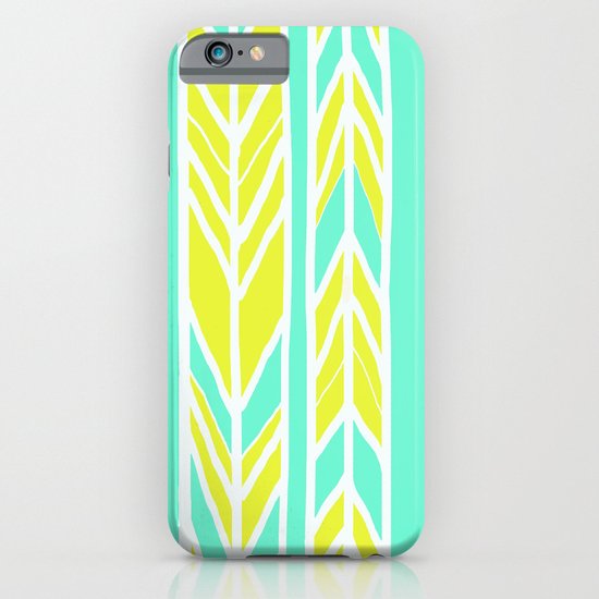 Stripes: Green & Teal iPhone & iPod Case