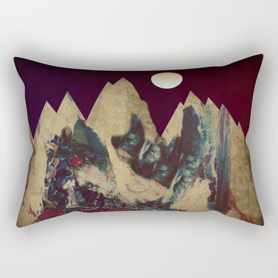 Cardboard Mountains Rectangular Pillow