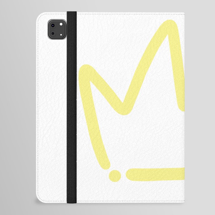Yellow Crown Logo. iPad Folio Case
