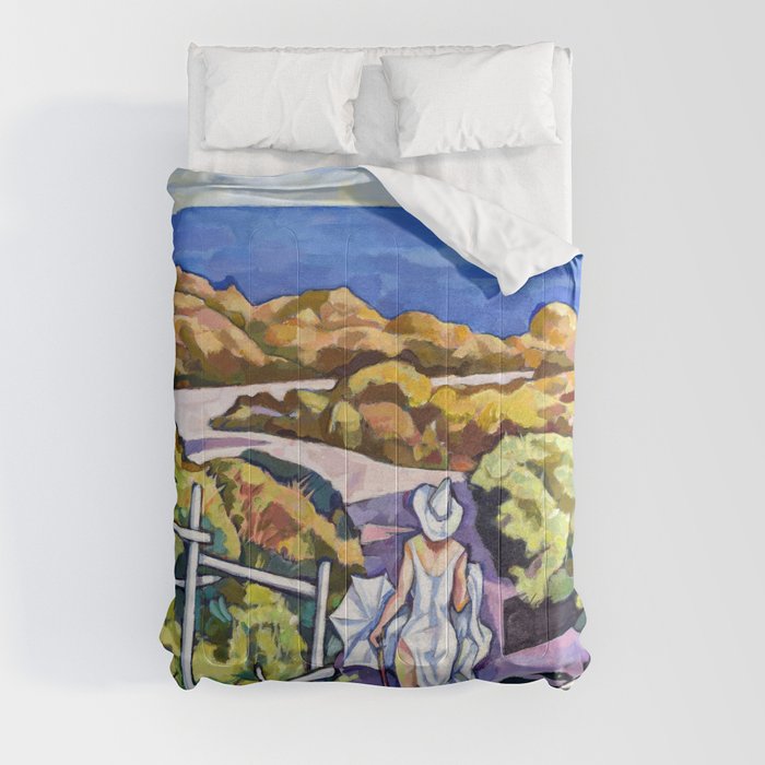 Laguna Niguel Beach Girl Comforter