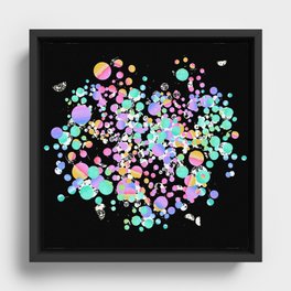Dots Framed Canvas