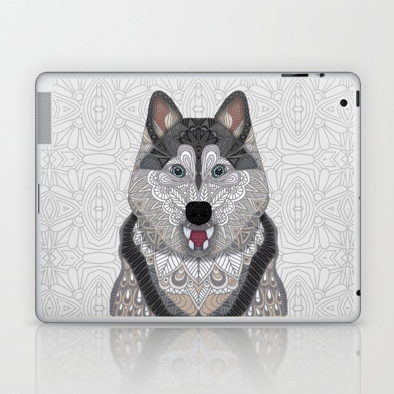 Happy Husky Laptop & iPad Skin