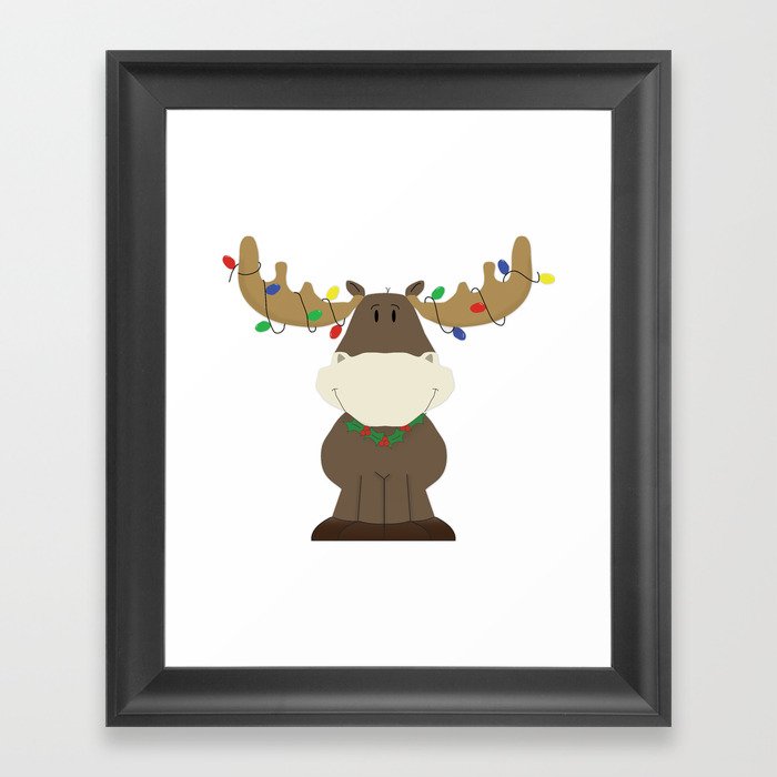 Merry Christmoose! Framed Art Print