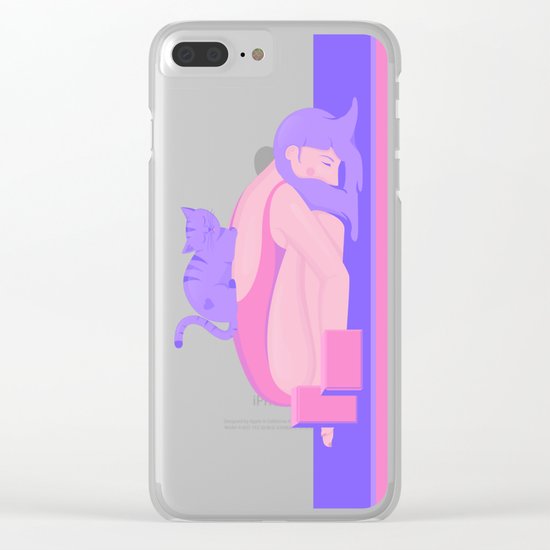 PurrAsana Clear iPhone Case