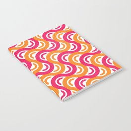 refresh curves and waves geometric pattern Notebook
