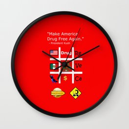 President Dick Kush's campaign slogan Wall Clock