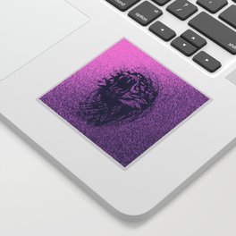 Tiger Purple Sticker