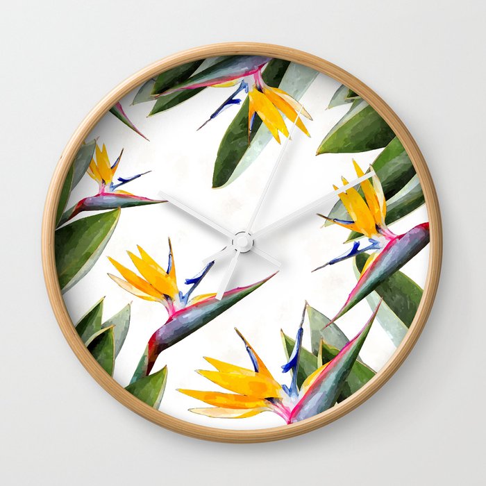 Bird of Paradise #society6 Wall Clock