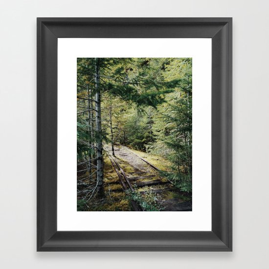 Abandoned Railroad Framed Art Print