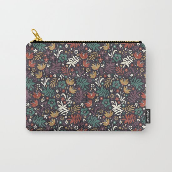 Midnight Florals Carry-All Pouch