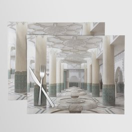 Hall of Ablution - Hassan II Mosque Interior - Casablanca, Morocco Placemat