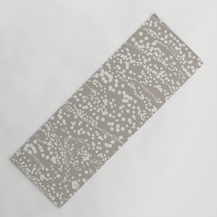 Strata - Organic Ink Blot Abstract in Gray Yoga Mat